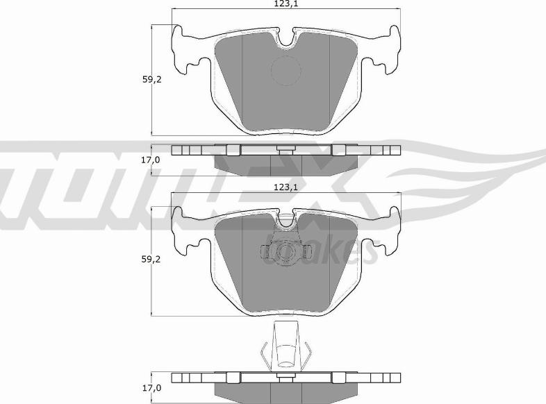 TOMEX brakes TX 13-19 - Juego de pastillas de freno parts5.com