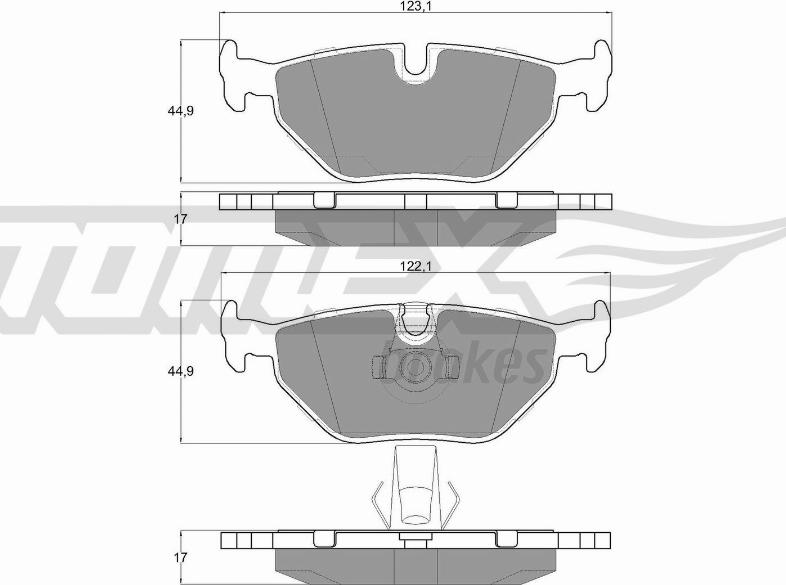 TOMEX brakes TX 13-21 - Juego de pastillas de freno parts5.com