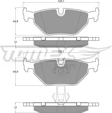 TOMEX brakes TX 13-21 - Juego de pastillas de freno parts5.com