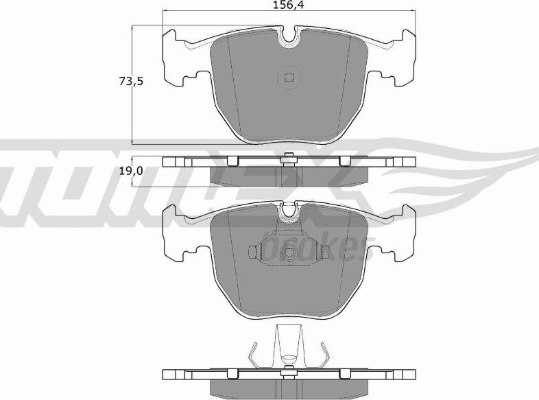 TOMEX brakes TX 13-23 - Set placute frana,frana disc parts5.com