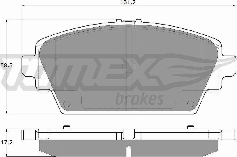 TOMEX brakes TX 12-94 - Brake Pad Set, disc brake parts5.com