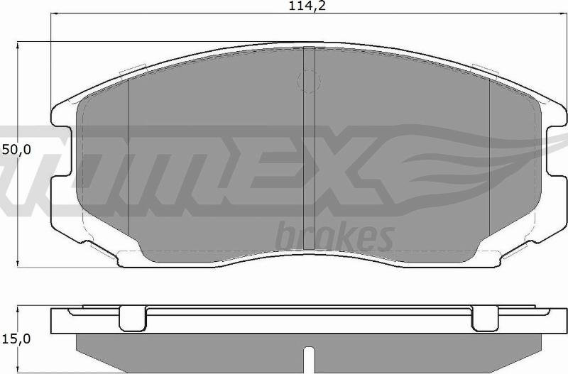 TOMEX brakes TX 12-91 - Set placute frana,frana disc parts5.com