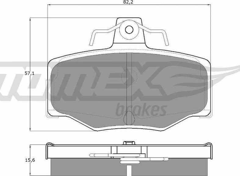 TOMEX brakes TX 12-93 - Set placute frana,frana disc parts5.com