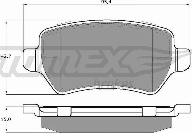 TOMEX brakes TX 12-971 - Set placute frana,frana disc parts5.com