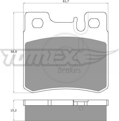 TOMEX brakes TX 12-33 - Brake Pad Set, disc brake parts5.com