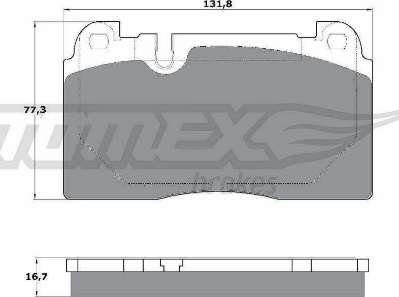 TOMEX brakes TX 17-06 - Brake Pad Set, disc brake parts5.com