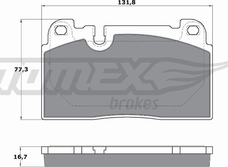 TOMEX brakes TX 17-14 - Set placute frana,frana disc parts5.com