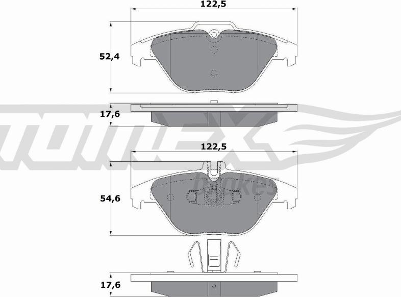 TOMEX brakes TX 17-39 - Set placute frana,frana disc parts5.com