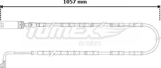 TOMEX brakes TX 30-57 - Senzor de avertizare,uzura placute de frana parts5.com