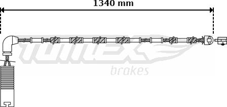 TOMEX brakes TX 30-38 - Senzor de avertizare,uzura placute de frana parts5.com