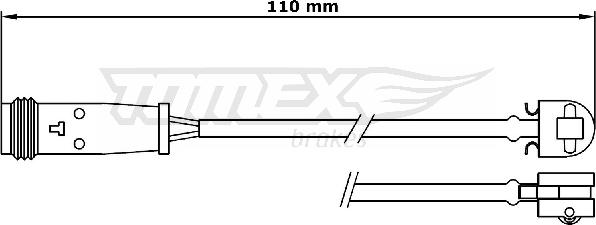 TOMEX brakes TX 31-17 - Senzor de avertizare,uzura placute de frana parts5.com