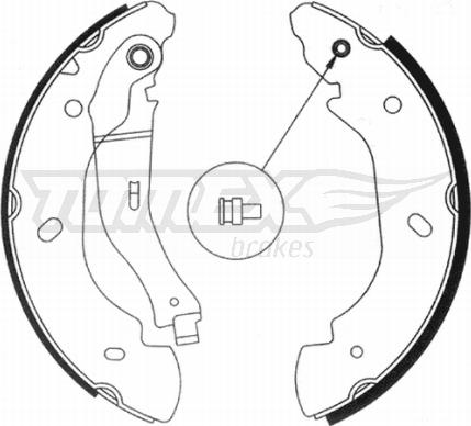 TOMEX brakes TX 20-94 - Brake Shoe Set parts5.com