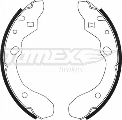 TOMEX brakes TX 20-91 - Set saboti frana parts5.com