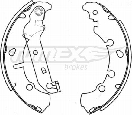 TOMEX brakes TX 20-93 - Set saboti frana parts5.com