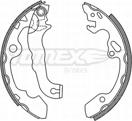 TOMEX brakes TX 20-92 - Set saboti frana parts5.com