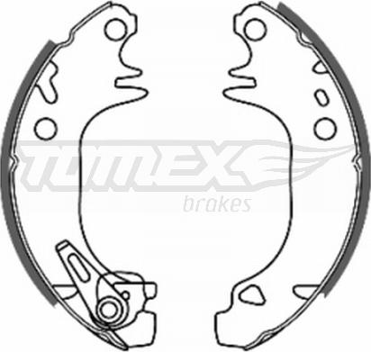 TOMEX brakes TX 20-44 - Brake Shoe Set parts5.com