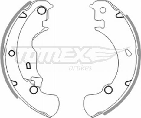 TOMEX brakes TX 20-42 - Set saboti frana parts5.com