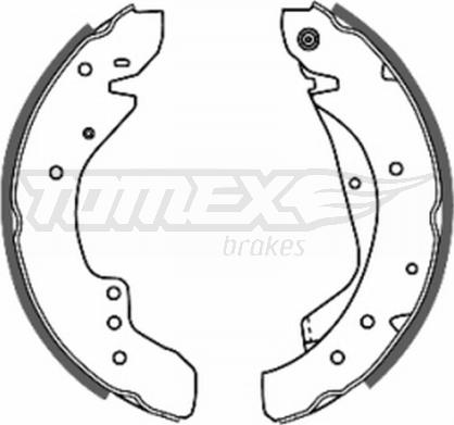 TOMEX brakes TX 20-59 - Bremsbackensatz parts5.com