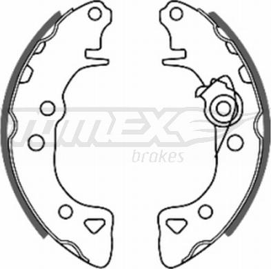 TOMEX brakes TX 20-55 - Brake Shoe Set parts5.com