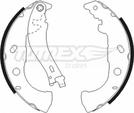 TOMEX brakes TX 20-52 - Set saboti frana parts5.com