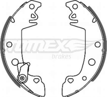 TOMEX brakes TX 20-68 - Garnitura zavorne celjusti parts5.com