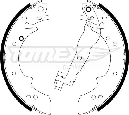 TOMEX brakes TX 20-62 - Set saboti frana parts5.com