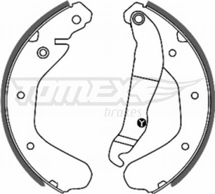 TOMEX brakes TX 20-15 - Set saboti frana parts5.com