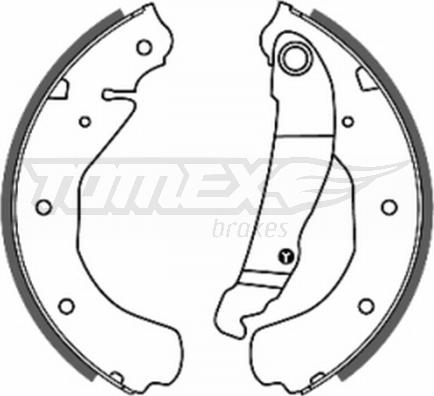 TOMEX brakes TX 20-16 - Sada brzdových čeľustí parts5.com