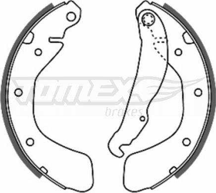 TOMEX brakes TX 20-17 - Zestaw szczęk hamulcowych parts5.com