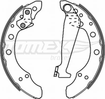 TOMEX brakes TX 20-86 - Комплект тормозных колодок, барабанные parts5.com