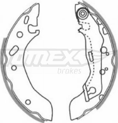 TOMEX brakes TX 20-83 - Set saboti frana parts5.com