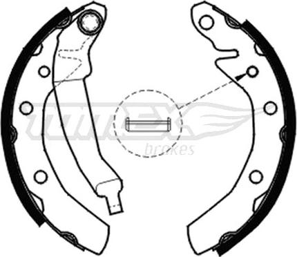 TOMEX brakes TX 20-30 - Brake Shoe Set parts5.com