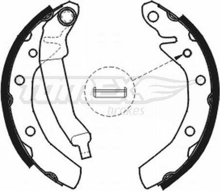 TOMEX brakes TX 20-31 - Brake Shoe Set parts5.com