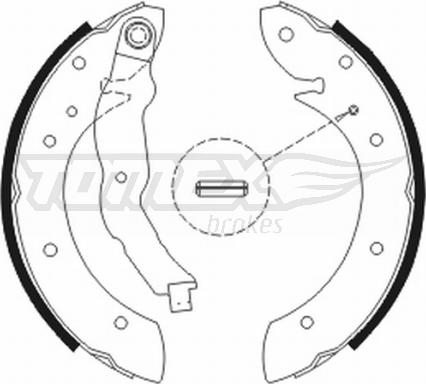 TOMEX brakes TX 20-79 - Fren pabuç takımı parts5.com