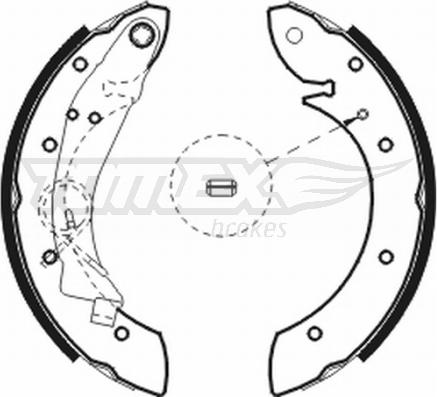 TOMEX brakes TX 20-75 - Σετ σιαγόνων φρένων parts5.com