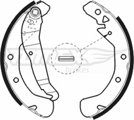 TOMEX brakes TX 20-78 - Set saboti frana parts5.com