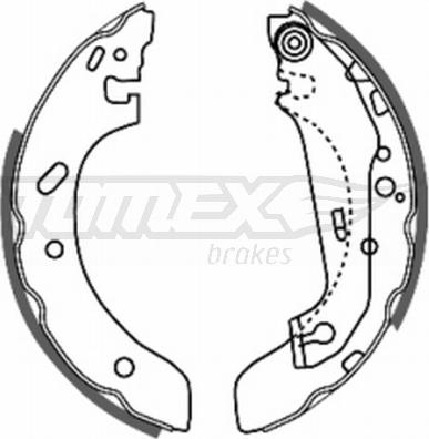 TOMEX brakes TX 20-73 - Set saboti frana parts5.com