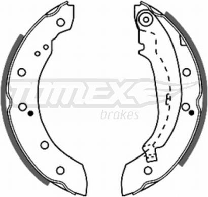 TOMEX brakes TX 20-72 - Sada brzdových čeľustí parts5.com