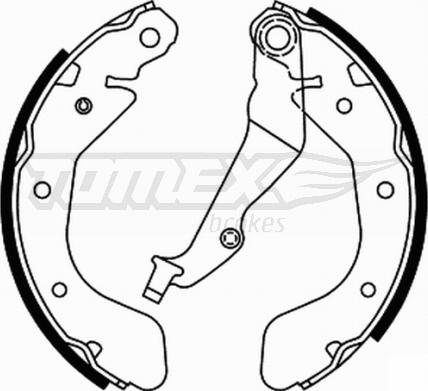 TOMEX brakes TX 21-93 - Set saboti frana parts5.com