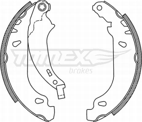 TOMEX brakes TX 21-52 - Set saboti frana parts5.com