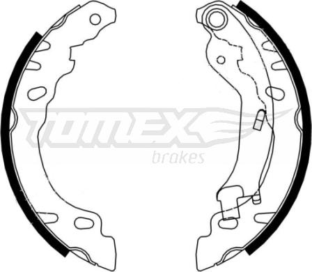 TOMEX brakes TX 21-61 - Set saboti frana parts5.com