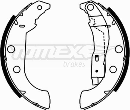 TOMEX brakes TX 21-67 - Fren pabuç takımı parts5.com