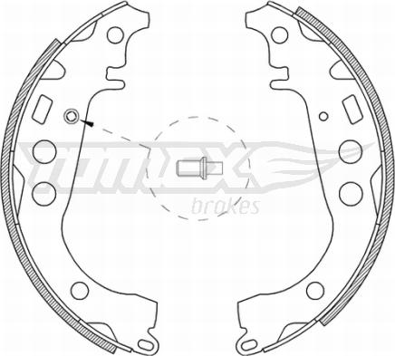 TOMEX brakes TX 21-09 - Set saboti frana parts5.com