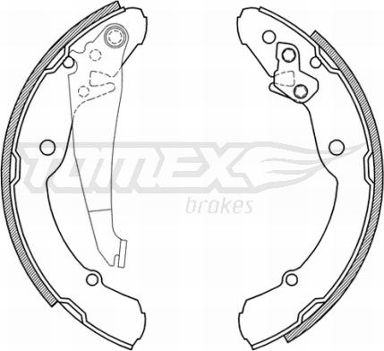 TOMEX brakes TX 21-04 - Garnitura zavorne celjusti parts5.com