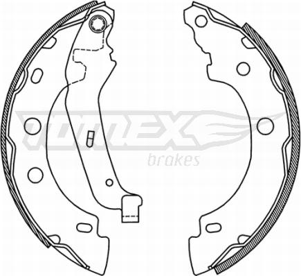 TOMEX brakes TX 21-00 - Fren pabuç takımı parts5.com