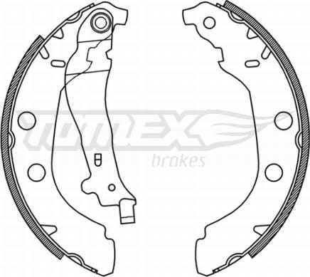 TOMEX brakes TX 21-15 - Bremsbackensatz parts5.com