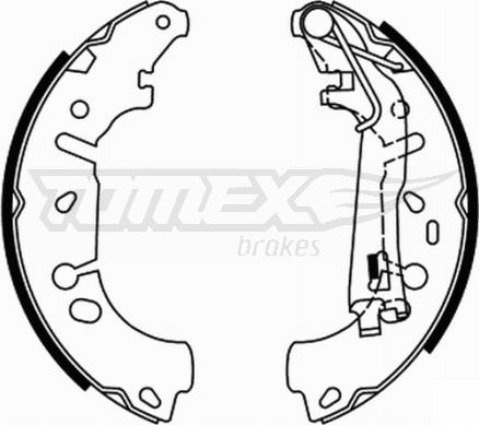 TOMEX brakes TX 21-85 - Juego de zapatas de frenos parts5.com