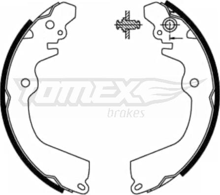 TOMEX brakes TX 21-81 - Set saboti frana parts5.com