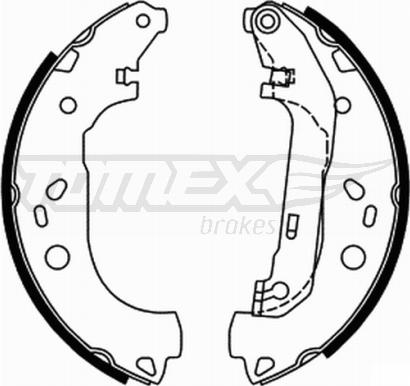 TOMEX brakes TX 21-87 - Garnitura zavorne celjusti parts5.com