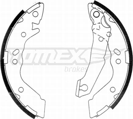 TOMEX brakes TX 21-36 - Garnitura zavorne celjusti parts5.com